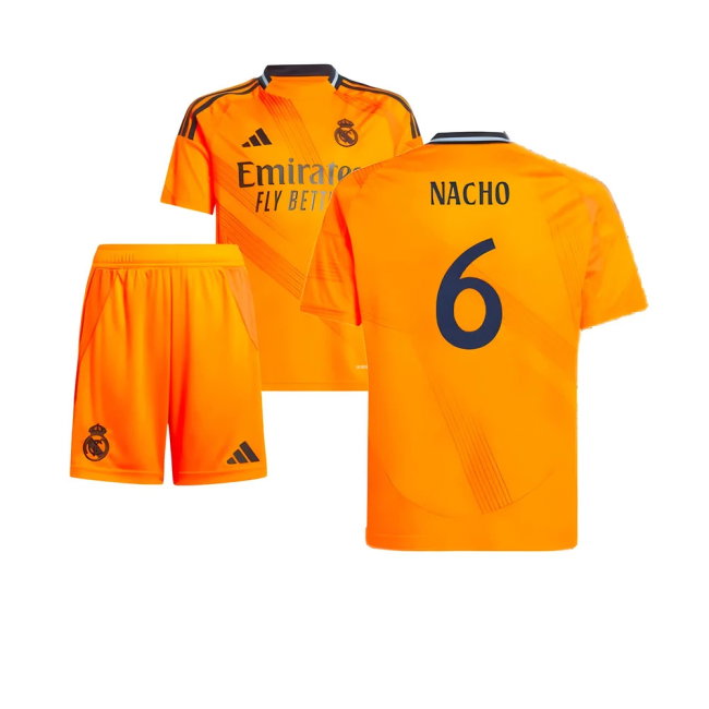 2024-2025 Real Madrid Away Youth Kit (Nacho 6)-SoccerKits Hub | Buy Soccer Jerseys Online